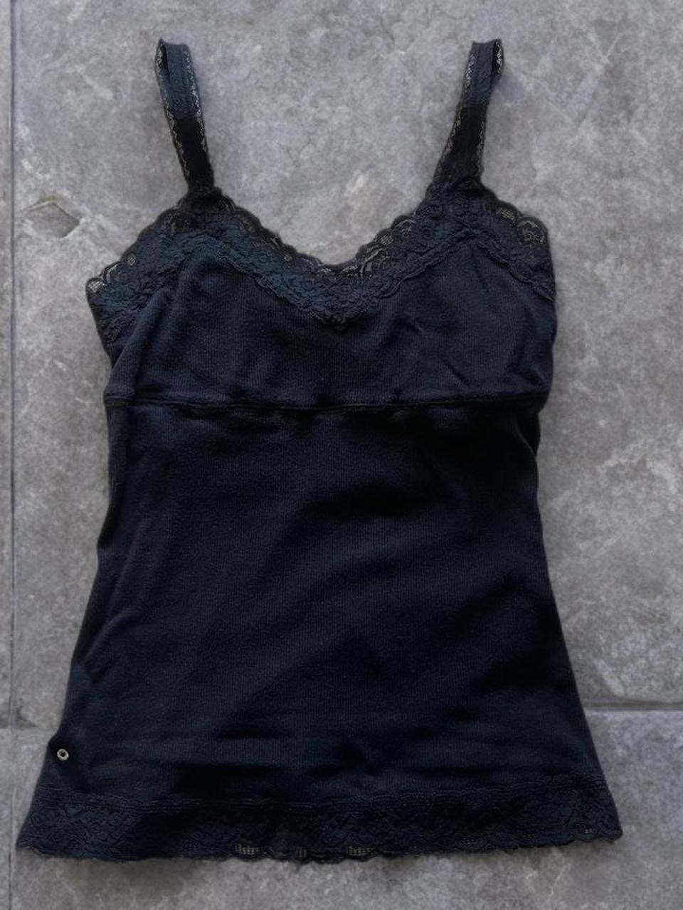 Converse Navy Blue Lace-Trim Camisole Top M